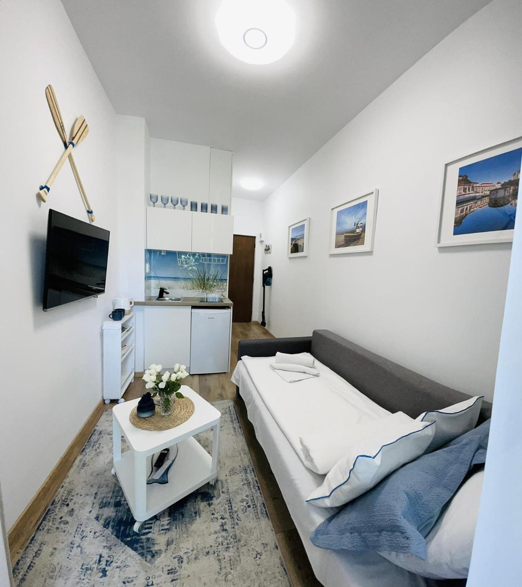 Appartamento Mini Chrobrego Przy Plazy Z Loggia Sopot Esterno foto